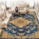 Traditional Persian-Style Medallion Area Rug - Image 18