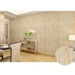 10pcs Wood Grain Wallpaper Panels Peel and Stick Self-Adhesive Foam Panel - Image 2