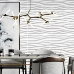30x30cm Paintable Wallpaper 3D Wave Wall Panels - Image 4