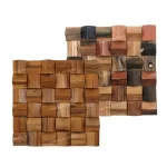 3D Triangle Solid Wood Mosaic Tile Acoustic Diffuser Panel - Image 6