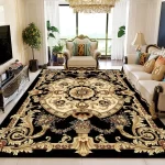 Traditional Persian-Style Medallion Area Rug - Image 9