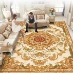 Traditional Persian-Style Medallion Area Rug - Image 17