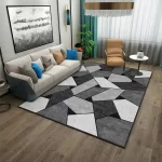 Modern Geometric Wilton Rug, Nordic Style, Washable - Image 24