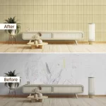 3D Grooved Wood Grain Peel-and-Stick Wall Panels - Image 6