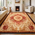 Traditional Persian-Style Medallion Area Rug - Image 21