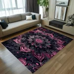 Bohemian Mandala 3D Print Rug, Anti-Slip - Image 7