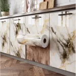 3D Marble Tile Self-Adhesive Wall & Ceiling Panel, 1 Roll - Image 2