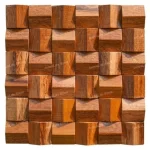 3D Triangle Solid Wood Mosaic Tile Acoustic Diffuser Panel - Image 9