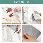 3D Marble Tile Self-Adhesive Wall & Ceiling Panel, 1 Roll - Image 6