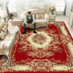 Traditional Persian-Style Medallion Area Rug - Image 13