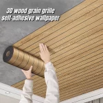 3D Wood Grain Wall Panels, 2mm Thick, Self-Adhesive, Waterproof - Image 2