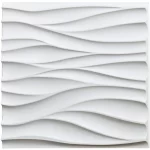 30x30cm Paintable Wallpaper 3D Wave Wall Panels - Image 13