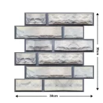 10-Piece Waterproof Self-Adhesive 3D Wall Panels - Image 8