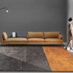 Modern Geometric Wilton Rug, Nordic Style, Washable - Image 7