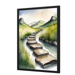 Giclee Poster Art Print - Stepping Stones Nature - Image 2