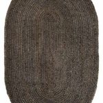 Anji Mountain 6 ft. x 9 ft. Oval Kerala Gray Jute Rug