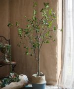 Artificial Green Leaf Faux Tree In Pot - Image 5