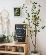 Artificial Green Leaf Faux Tree In Pot - Image 11