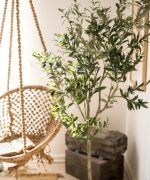 Artificial Silk Faux Olive Tree In Pot - Image 2