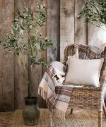 Artificial Silk Faux Olive Tree In Pot - Image 5