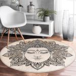 Round Velvet Rug, Non-Slip, Mystic Print (Multiple Sizes) - Image 5