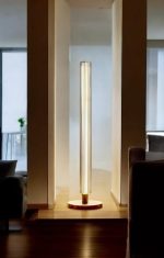 Handcrafted Glass Floor Lamp, Modern - Image 6
