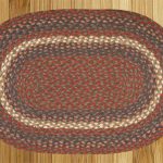 Capitol Earth Rugs Burgundy-Gray Jute Braided Rug