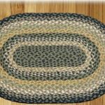 Capitol Earth Rugs 02-116 Black-Mustard-Creme Jute Braided Rug
