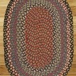 Capitol Earth Rugs 03-043 Burgundy-Blue-Gray Jute Braided Rug