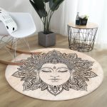 Round Velvet Rug, Non-Slip, Mystic Print (Multiple Sizes) - Image 4