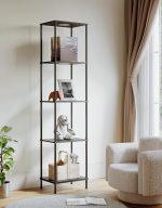Display Shelf Floor Lamp With RGBW Light And Black Finish - Image 7