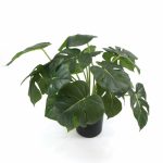 Dense Potted Artificial Split Philodendron Plant - Image 3