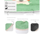 Green Patterned Dog Printed Kids Room Round Rug, Nursery Room Cute Dog - Image 5