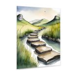 Giclee Poster Art Print - Stepping Stones Nature - Image 9