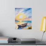 Sunset by the Sea Giclee Poster Art Print