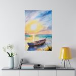 Sunset by the Sea Giclee Poster Art Print - Image 3