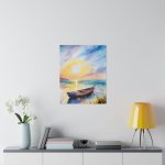 Sunset by the Sea Giclee Poster Art Print - Image 2